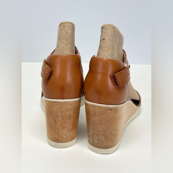 CAMPER Tan LIMI T Strap wedge sandal size  37/7US - Picture 4 of 8